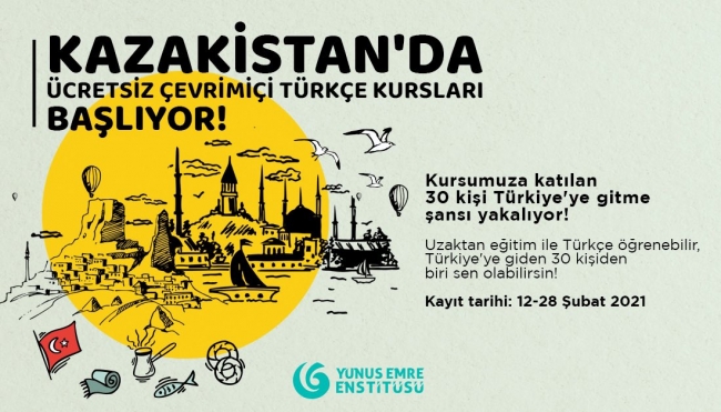Kazakistan’da Türkçe kursuna rekor başvuru